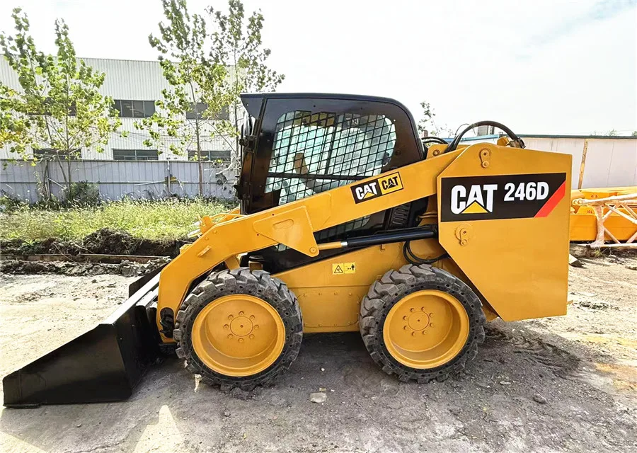 Used Caterpillar 246D 277C Mini Skid Steer Loader Front Loader Bobcat Skid Steer Loader S300 S185 S450 S160