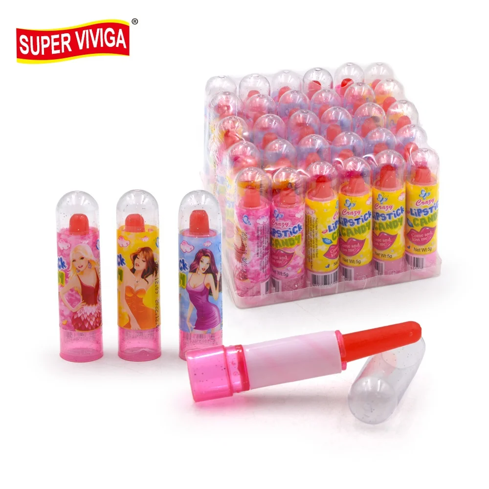 halal fruity light mini cute crazy glossy lipstick lollipop candy