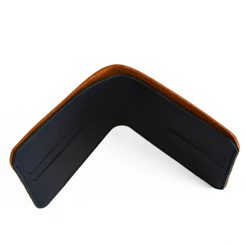 2022 Hot Sale Guangzhou Fashion Minimalist Genuine Cow Leather Card Wallet for Human