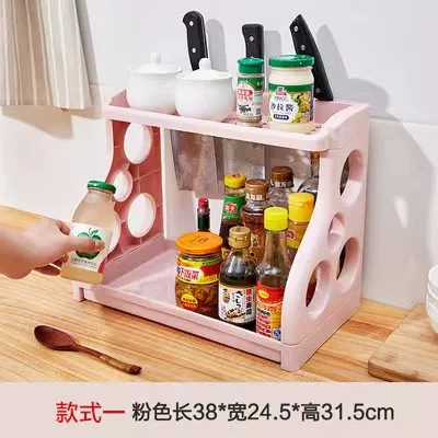 FS226 Kitchen Shelf Organizer Shelves Corner Frame Plastic Shower Caddy Storage Rack Shampoo Holder for Bathroom Accessories