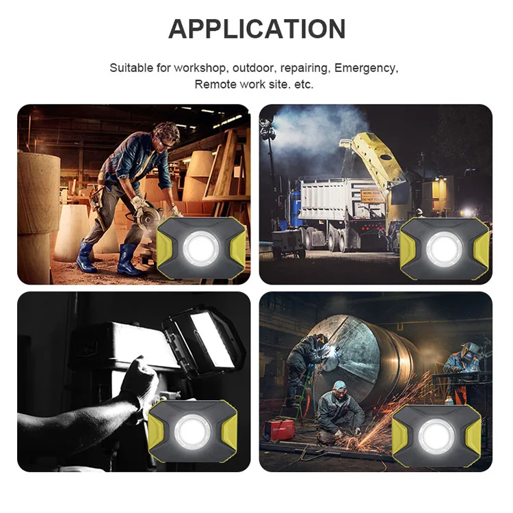 Wholesale Multifunction 1400 Lumen Compact Working Led Lamp Rechargeable Waterproof Portable Work Light Working Light Led