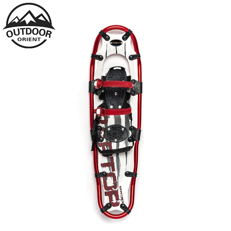 Aluminum Alloy Terrain Snowshoes with Trekking Stick Poles for Youth, Kids, Men, Women Outdoor Snow Walking