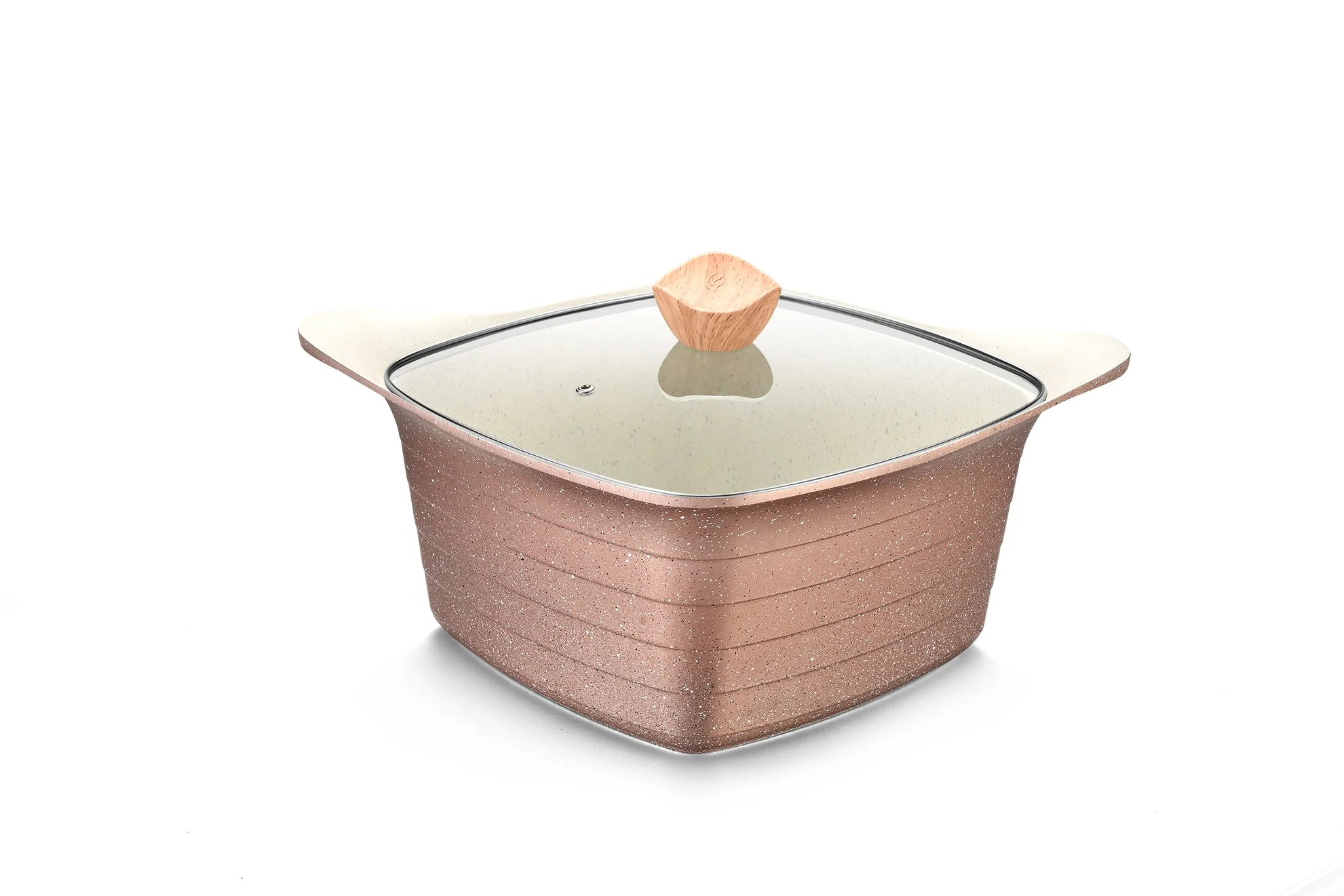 Hot Selling Granite Pan Set Square Cooking Pots Sets Nonstick Cookware Ceramic Aluminum Cookware Set With Aluminum Lid