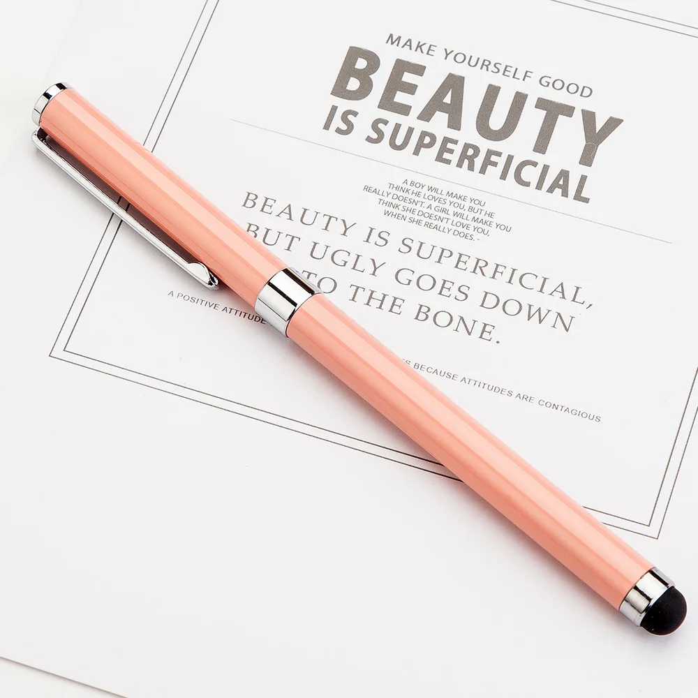 Wholesale Luxury 2 in 1 Capacitive Metal Roller Pen Custom Logo Pens Roller Pen