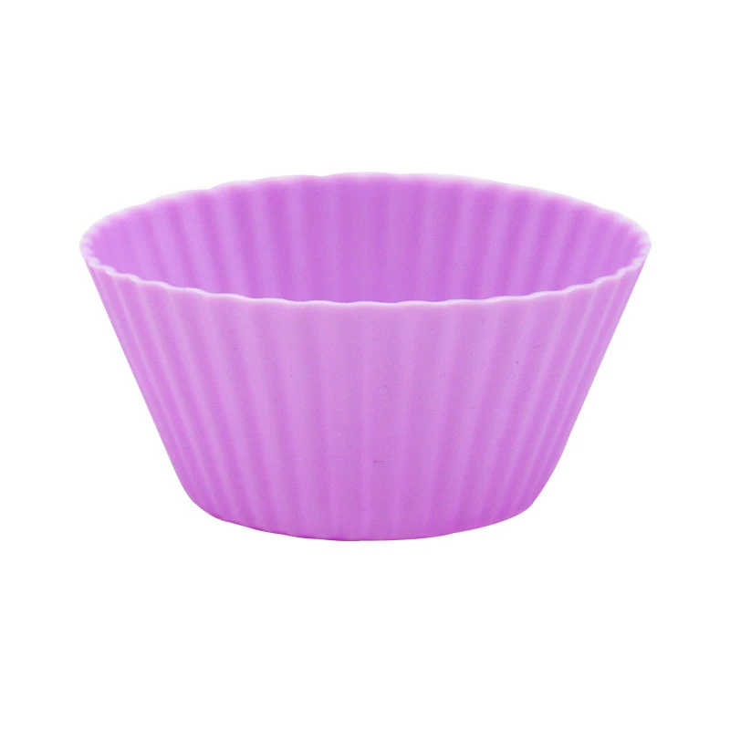 Wholesale Colorful 24 Silicone Muffin Cup Cake Baking Mold Set