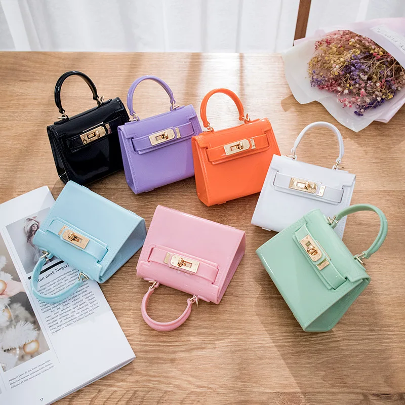 Wholesale Custom Logo Fashion Pvc Transparent Chain Crossbody Bag For Girls Cute Small Purses And Handbags Mini Jelly Kid Purse