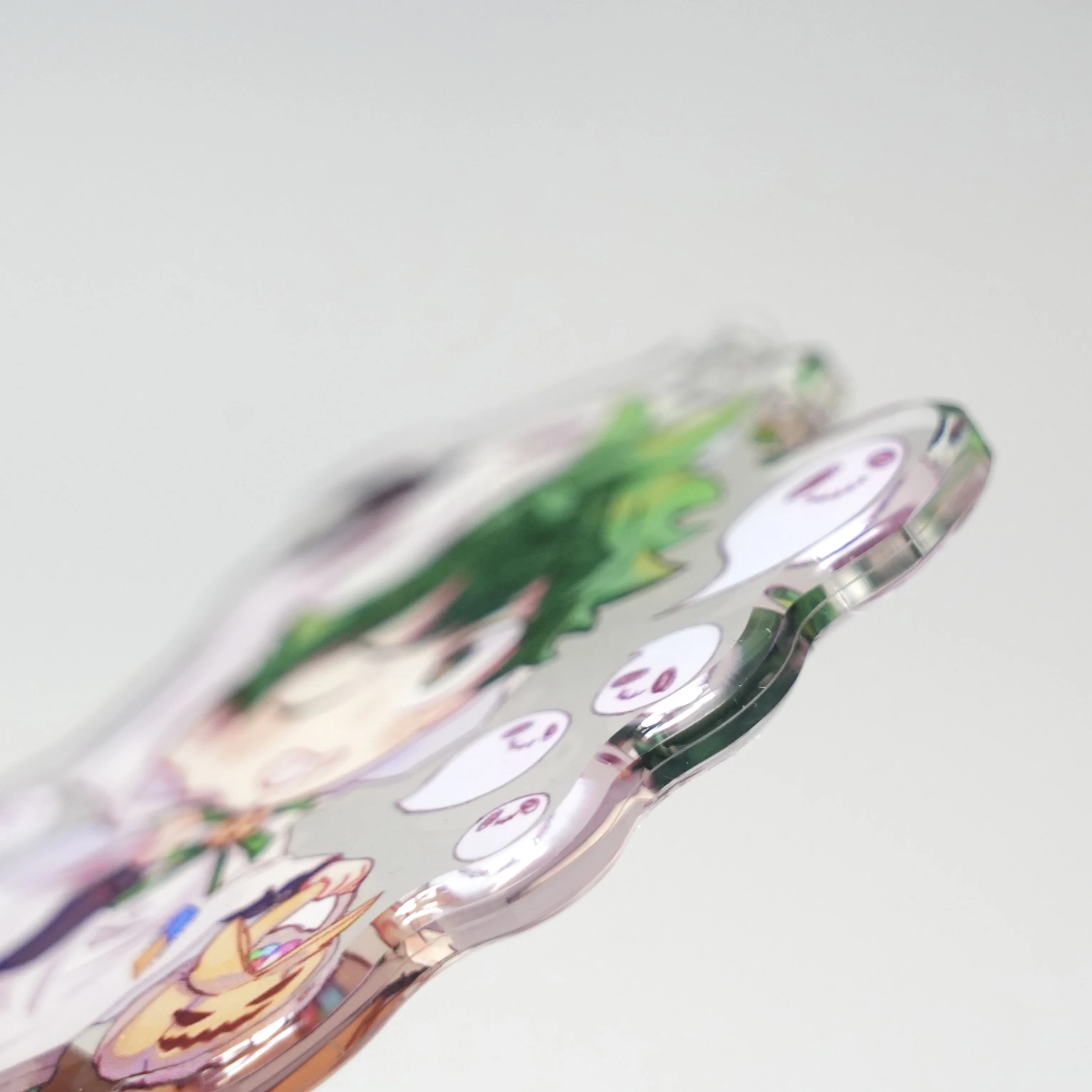 Jinlei Manufacturer Custom Printed Colorful Clear Cute anime For diy Excellent glitter Plastic Acrylic Keychains