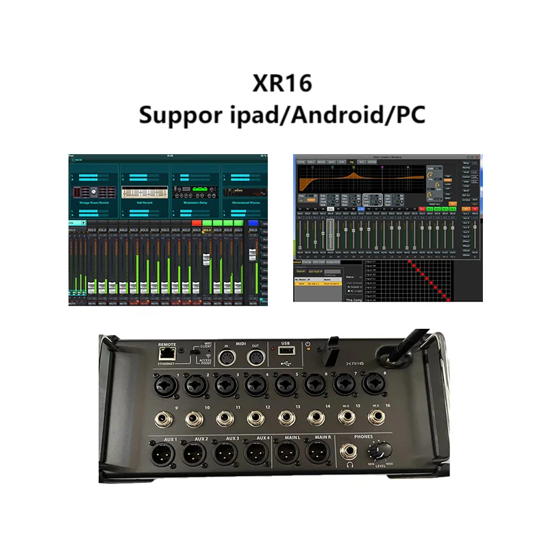Good Manufacturer XR16 for Karaoke Digital Audio Mixer Karaoke Audio Digital