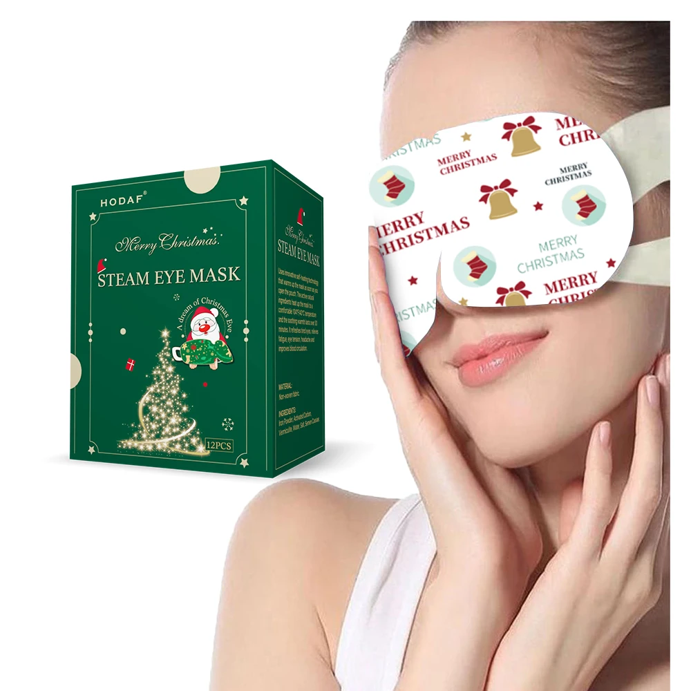 Lavender scent Christmas Gift Heating Time 8-12 hours Natural Cassia Seed Heat Steam Eye Mask Warm Compress Patches