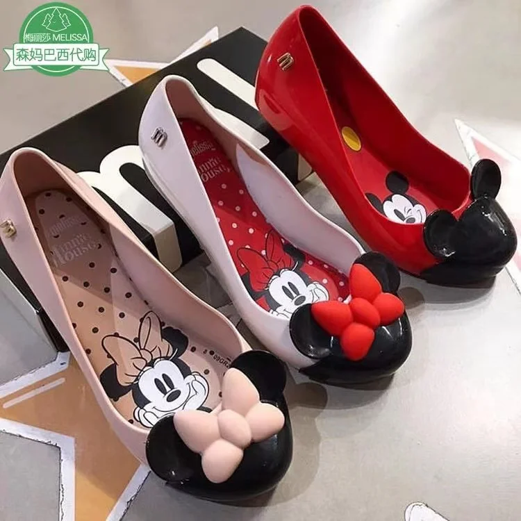 
New Melissa Middle School Mini Sandals student Big Kids Flat Jelly shoes beach shoes for 2021 