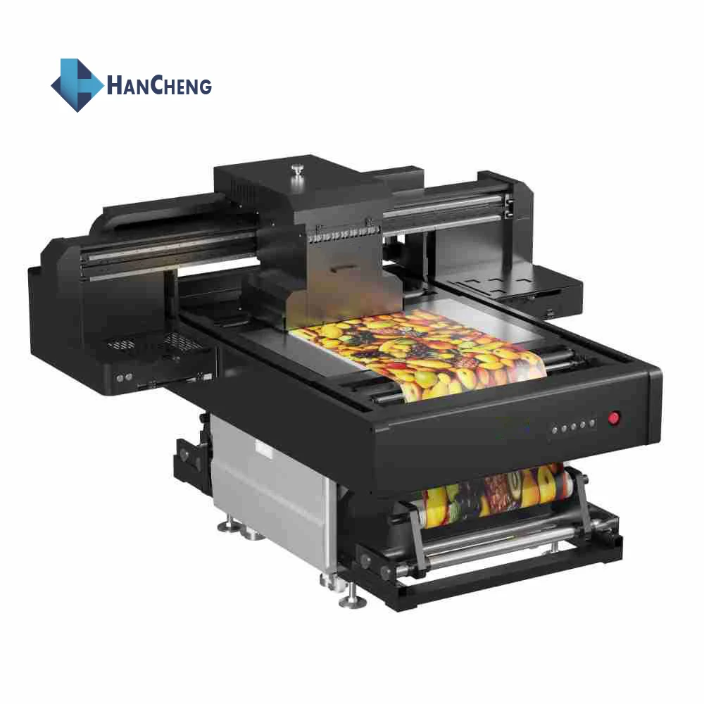 6090 Ультрафиолетовый планшетный принтер A4 UV и DTF чернила с Ricoh L805 головка принтера для одежды бумажный чехол телефона печать
