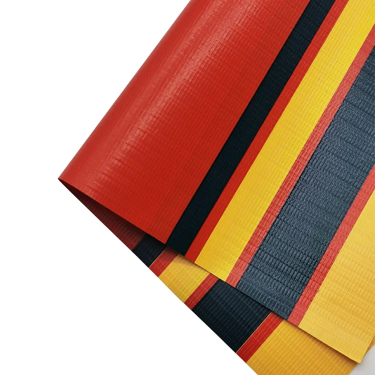 
PVC stripe tarpaulin waterproof PVC tarpaulin material for awning 