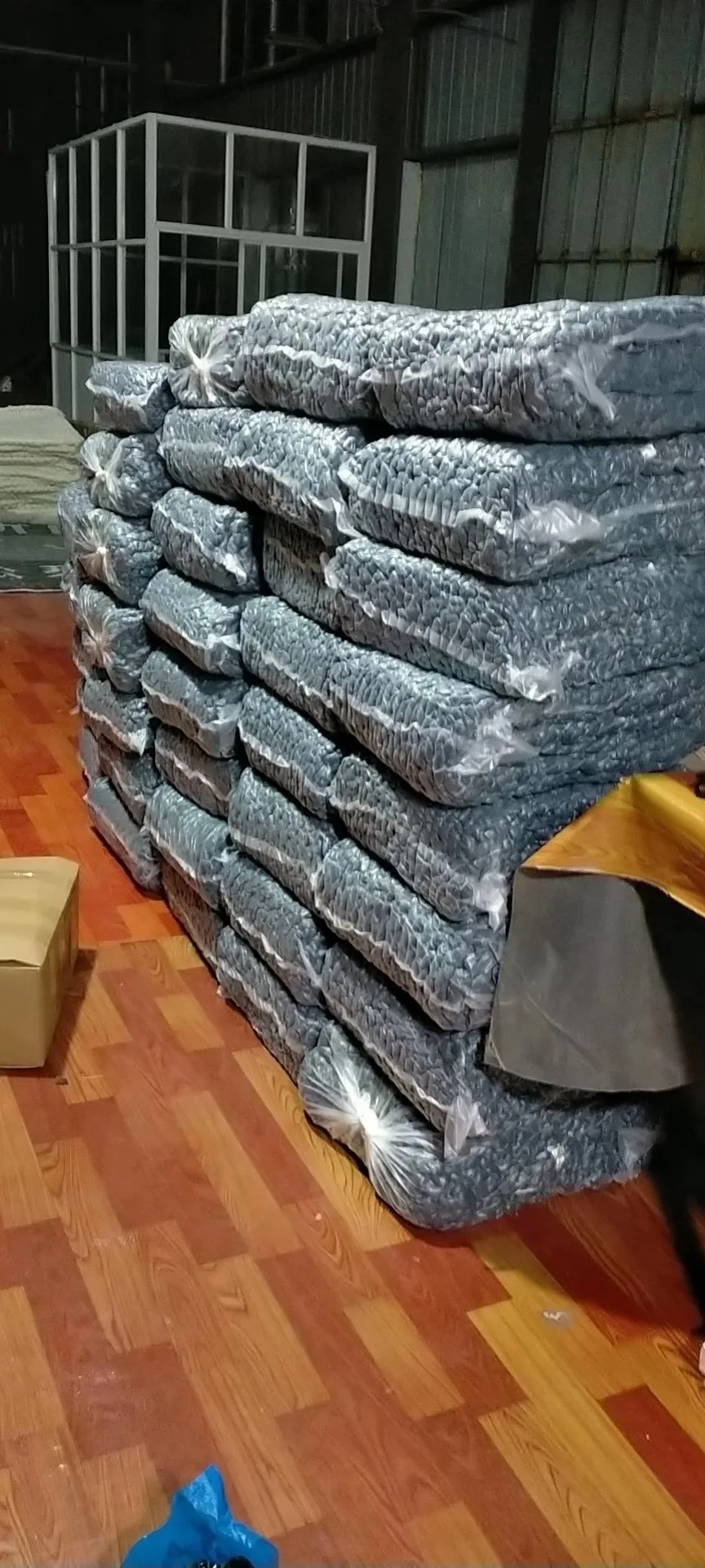 2 inch thick cotton tube yarn chunky cotton fabric with polyester filling for hand knit blankets