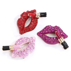 Cute animal fox fish lipstick Shoe Lace Charms Zinc Alloy Laser Silver Gold Custom Print Sneakers Metal Customized lip brooch