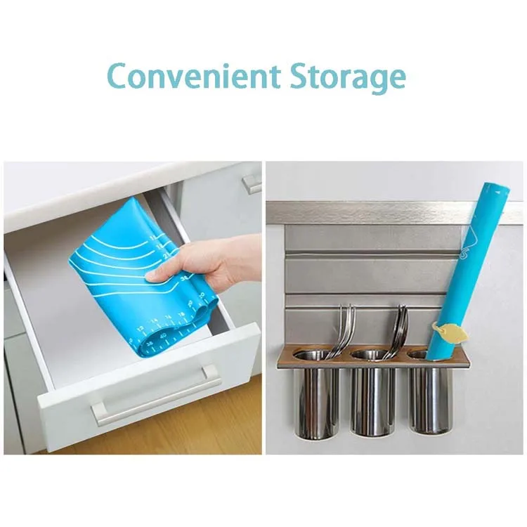 Silicone Pastry Mat Silicone Baking Silicone Dough Mat 40*50CM Non-slip Dough Rolling Kneading Mats