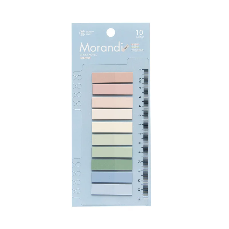 creative colorful sticky PET memo pad cute index label notes pad mug for loose-leaf notebooks stationery 1pack
