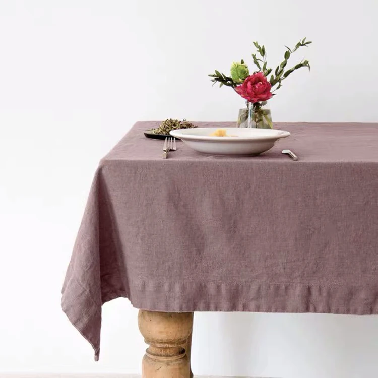 
pure french linen natural table linens tablecloth and napkins for wedding 