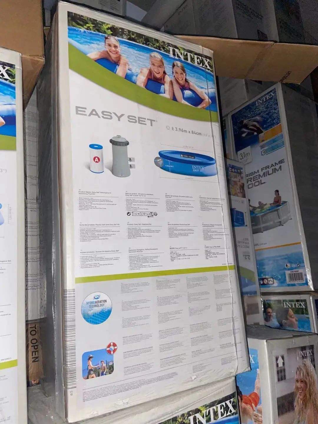 Original Intex 28101 6ft X 20in Easy Set Inflatable Swimming Paddling Pool Family Kids Fun