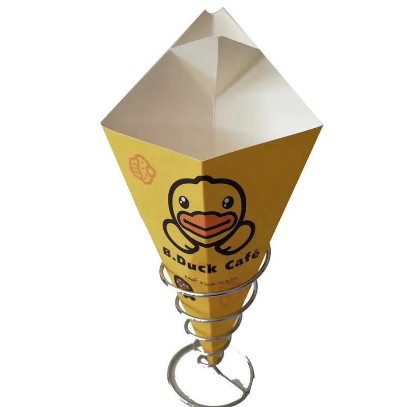 egg waffle paper cone holder packaging