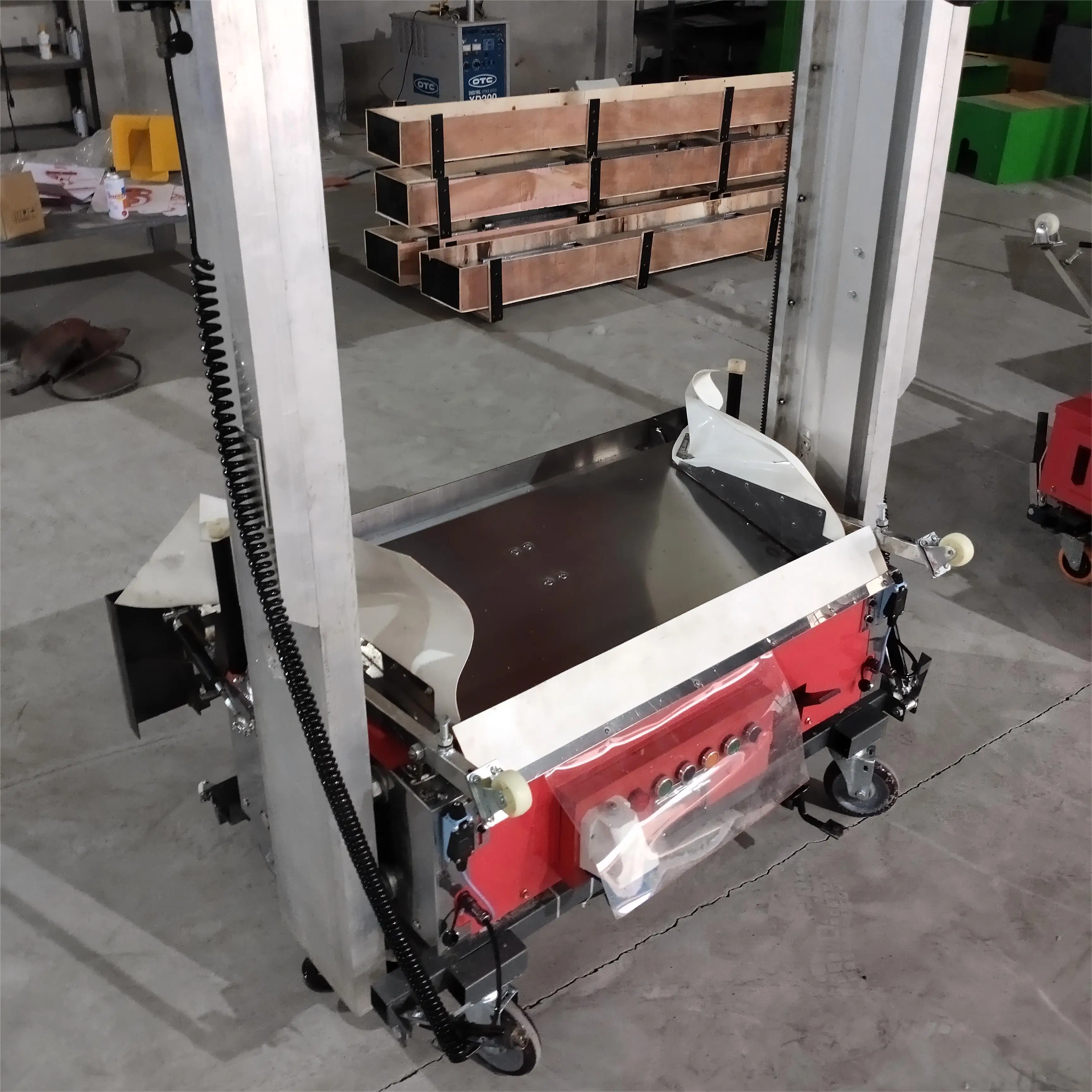 New Design electric Automatic Portable Concrete Cement Mortar Wall Sand Spraying Plaster Pump Rendering Plastering Machine
