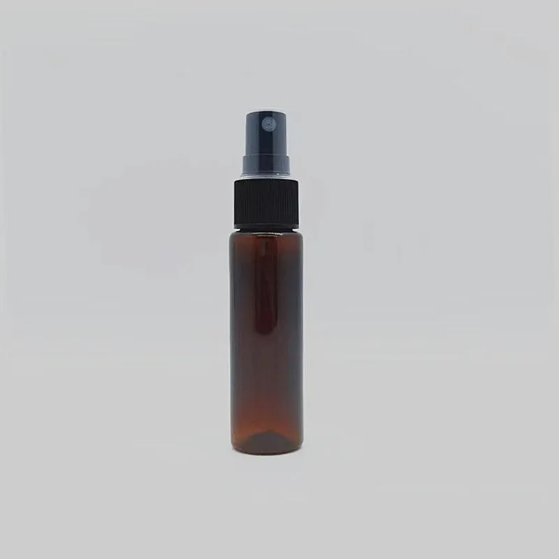 30 ml transparent amber blue green pink  plastic toner fragrance fine mist pocket spray bottle