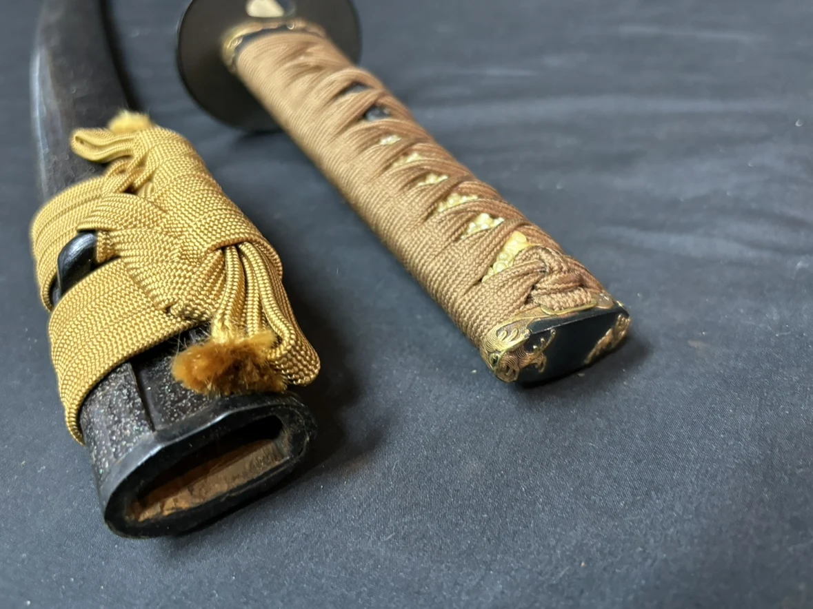 Accessory Object Japanese Samurai Armor Decorative Old Sword Decoration Decor Metal Craft Vintage Home Antique Item