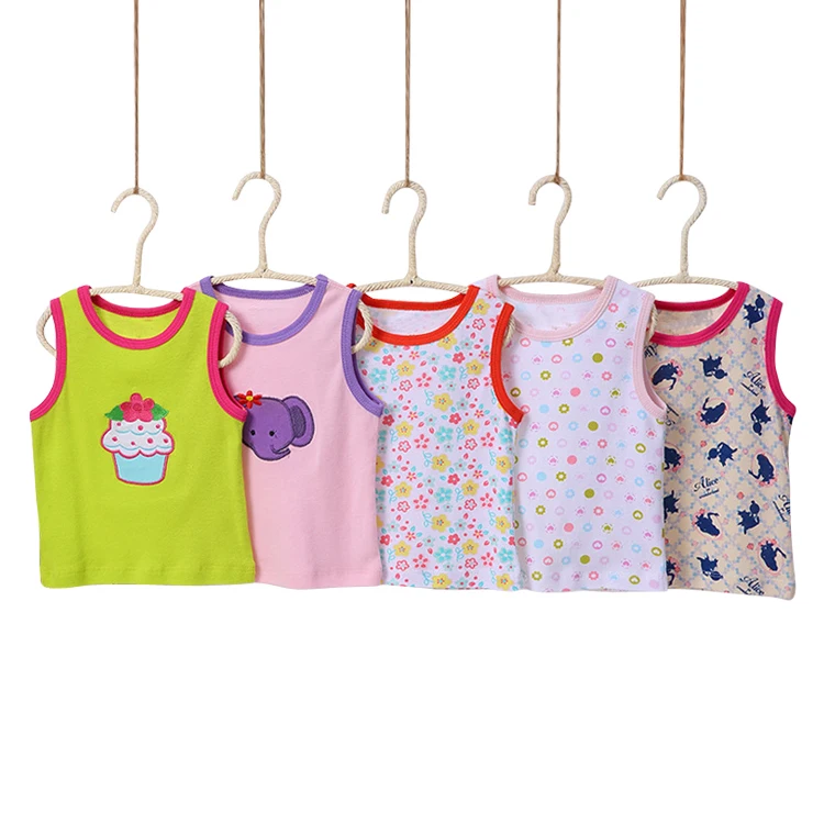 summer cotton toddler baby boy and girl tank T shirt
