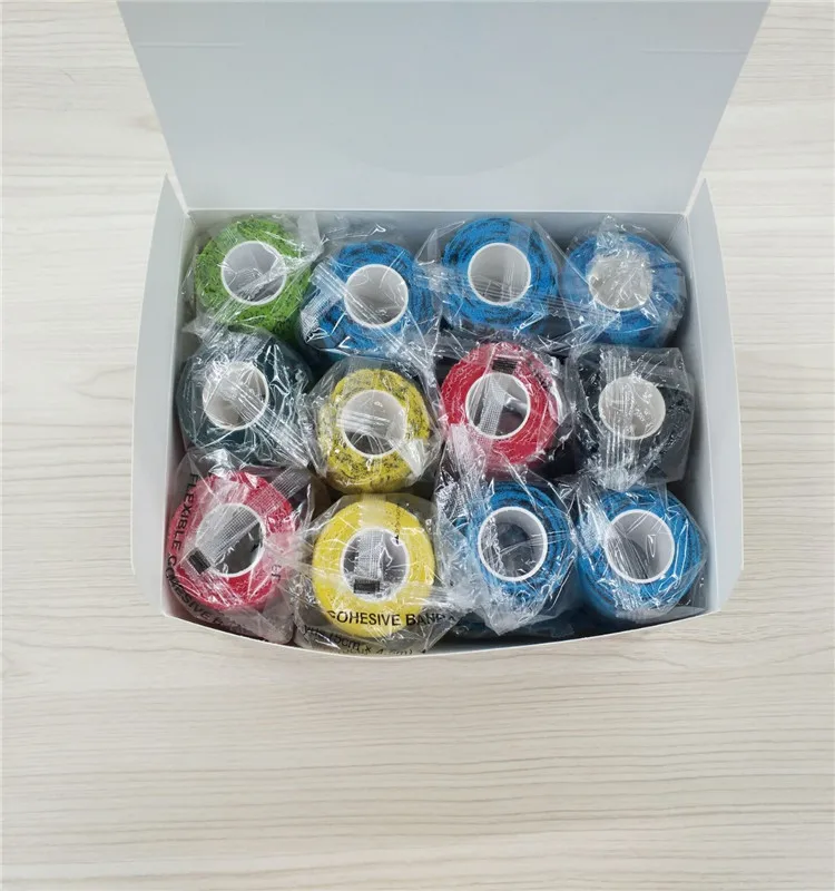  2.5/5/10cm*4.5m non-woven Medical Bandage Self-adhesive Breathable Elastic Bandages for Sports Fixing Finger Wrist