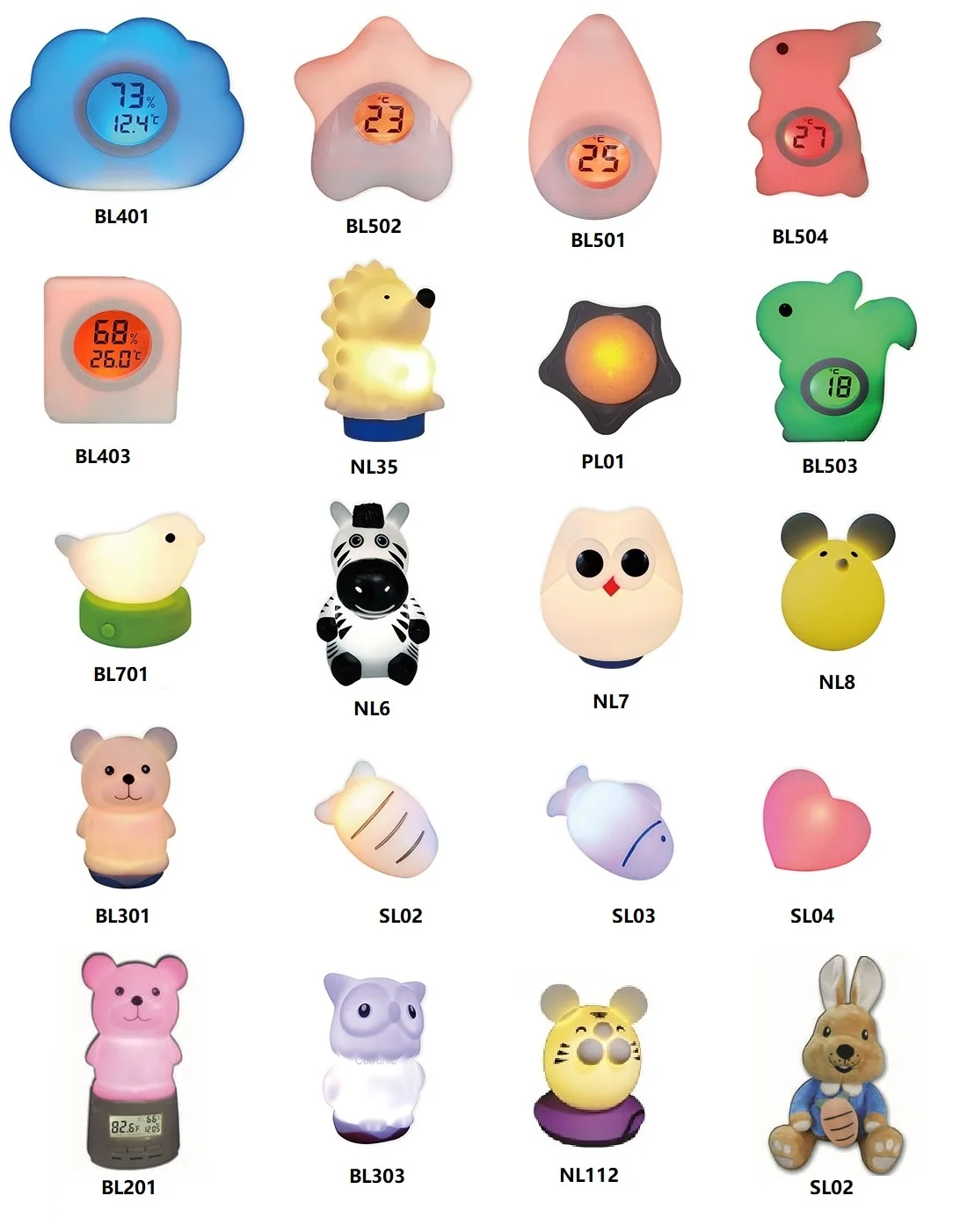 Best selling silicone cat sleep trainer clock, Sun and Moon wake up LED night light with alarm clock for kids