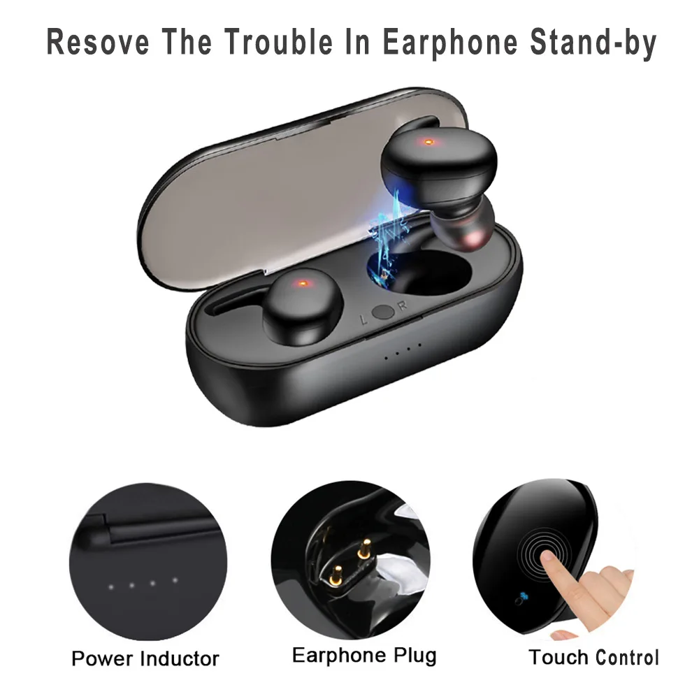 Y30 Touch 5 0 беспроводные наушники 3D стерео для бега Спортивная игровая гарнитура TWS S4 мини
