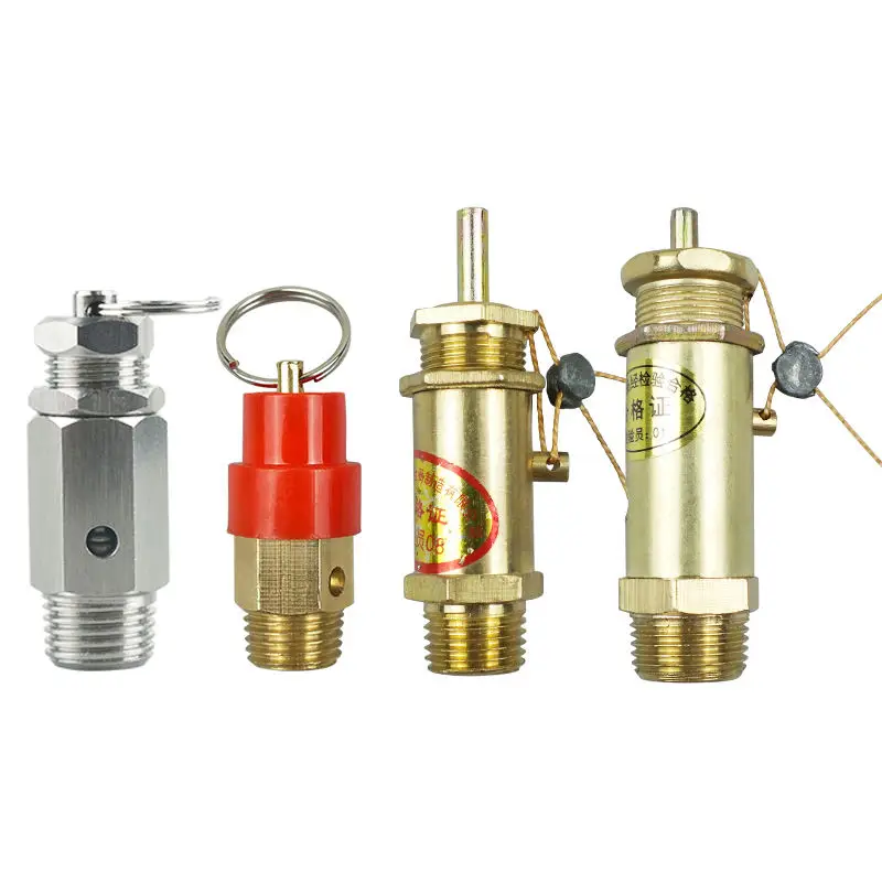 304 Stainless Steel & Brass Pneumatic Parts Safety Valve Relief-Pneumatic Safety Valve
