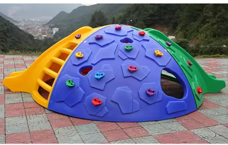 kindergarten Kids Climbing Structures Rock,Preschool Climbing Wall Outdoor Climbing Mini Dome Climbing Frame For Daycare center