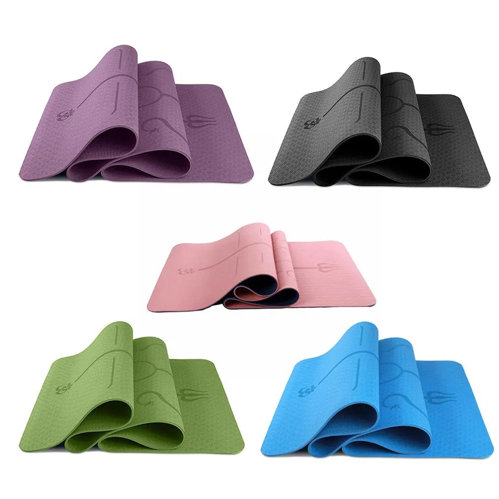  TPE Yoga Mats Anti-slip Blanket Gymnastic Sport Health Lose Weight Fitness Exercise Pad Women
