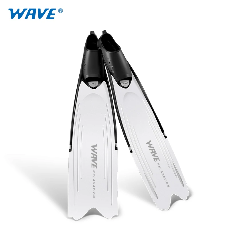 Newly designed professional deep water free diving long diving fins