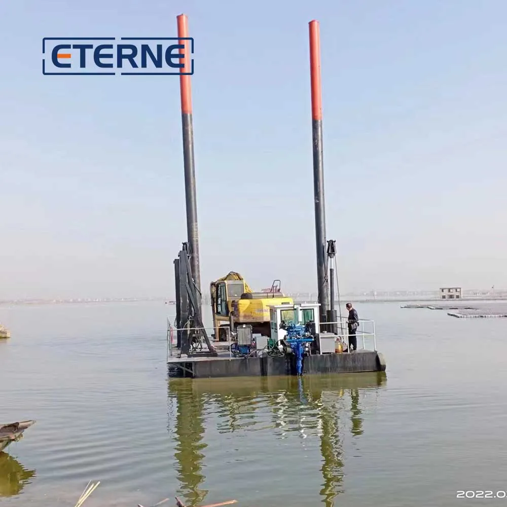 Excavator Dredger Excavator Dredging Barge Excavator Dredging Pontoons