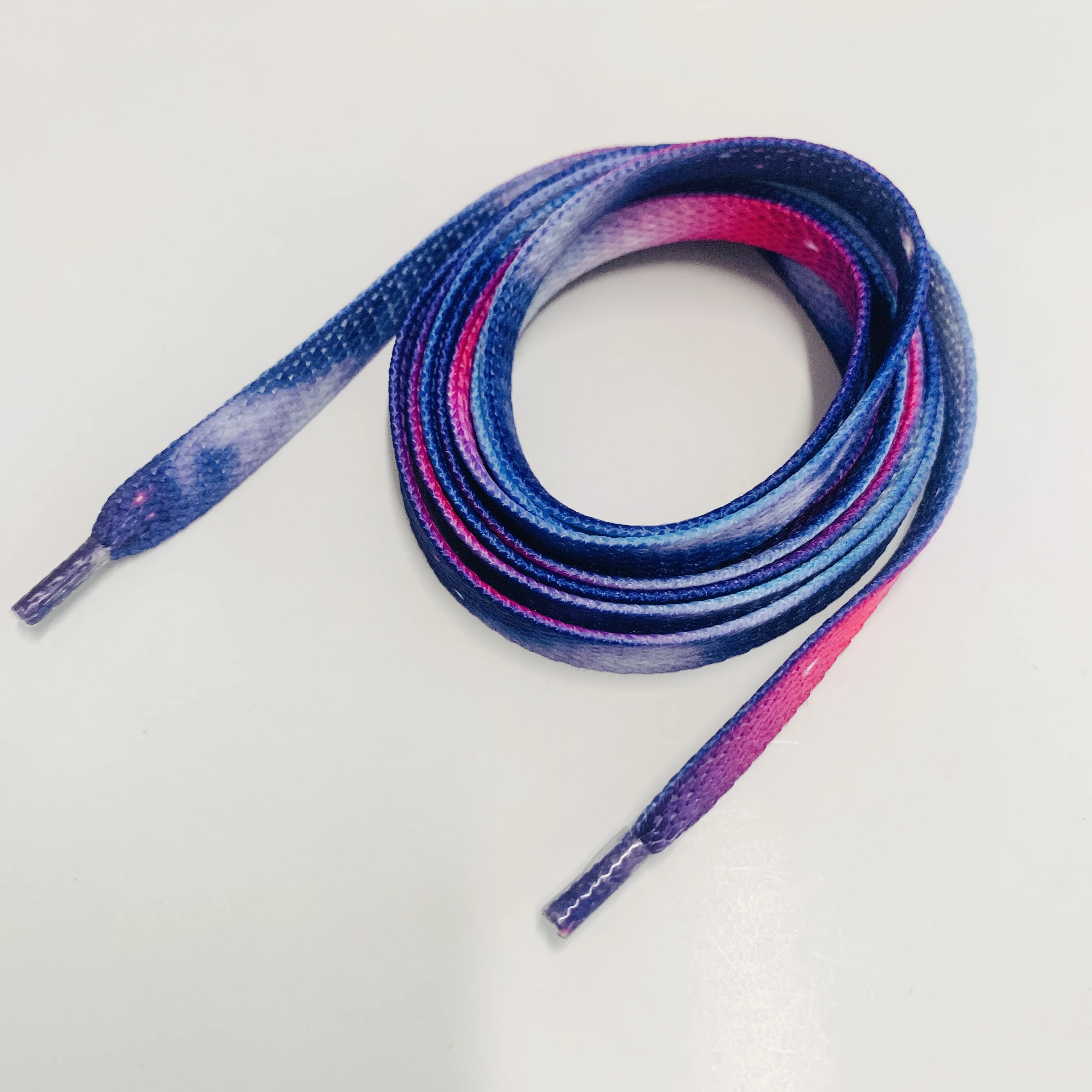 High quality 9cm Fancy color polyester Shoe Laces for shoes draw cord rope string