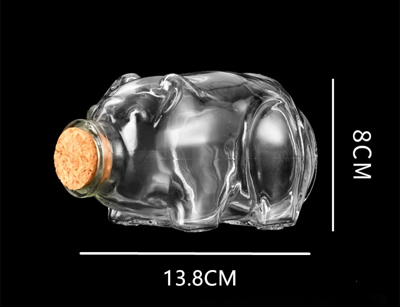 Clear Glass Piggy  Bank.jpg