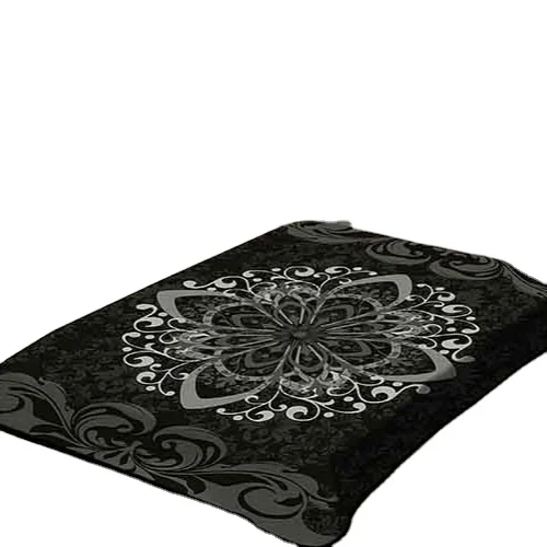 one side embossed splaron korean price fashion design South African  raschel  blanket