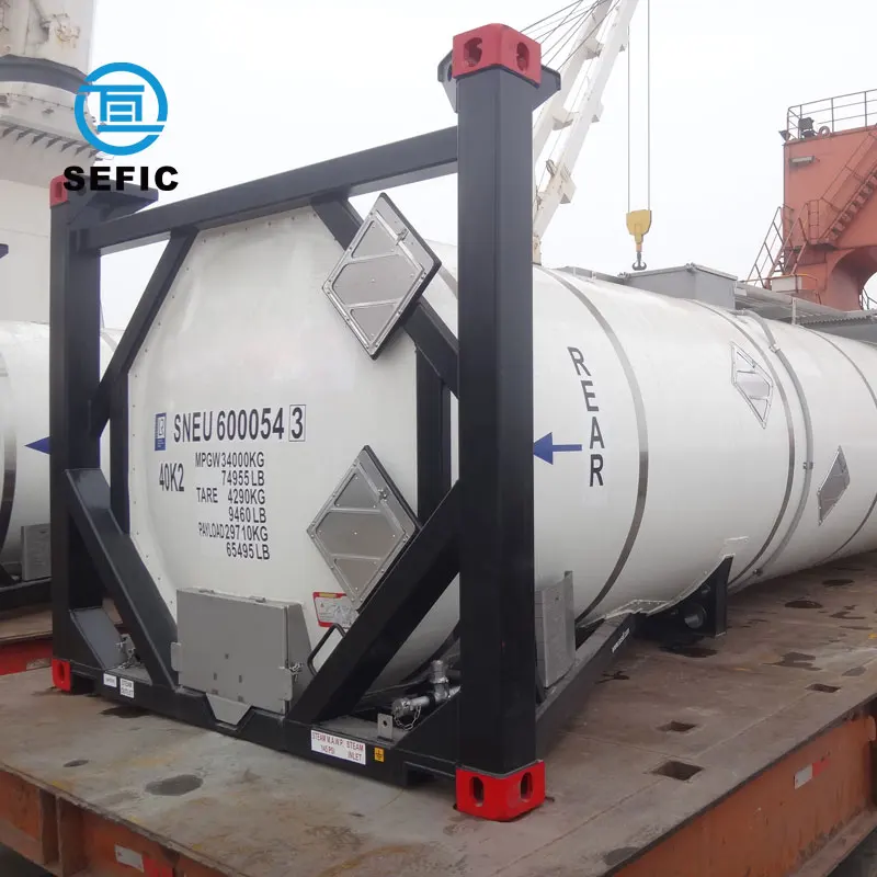 Высококачественный портативный криогенный контейнер T75 UN GB/ASME 40 для хранения СПГ из нержавеющей