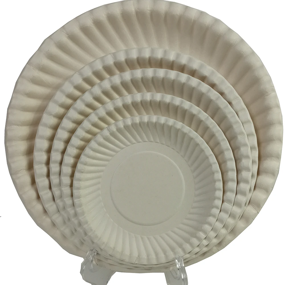 Tomato wholesale dinnerware plate set 100% biodegradable disposable party cake flower plate bagasse pulp 7 inch plate