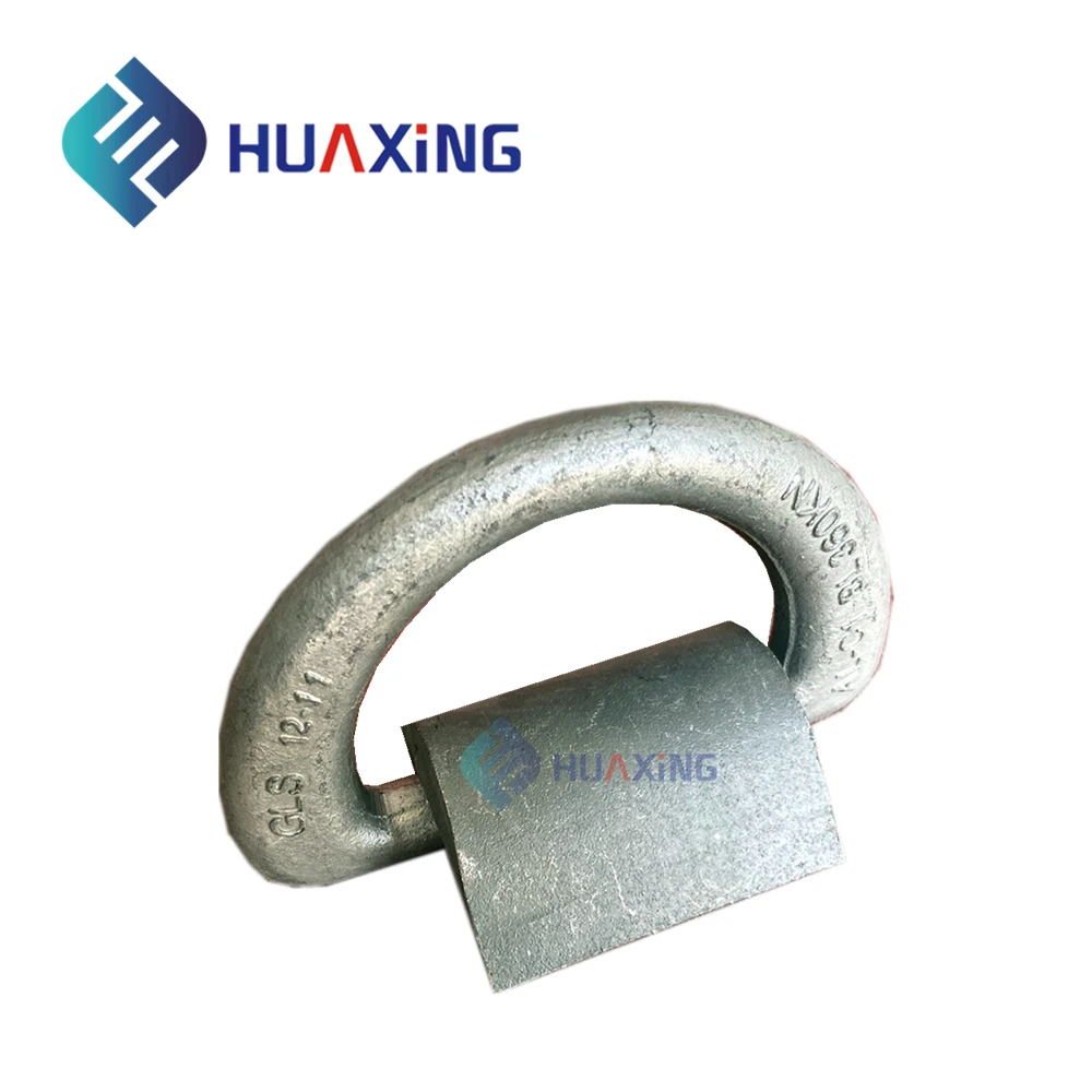 36T Forged Container Lashing Security D Ring With Clamp