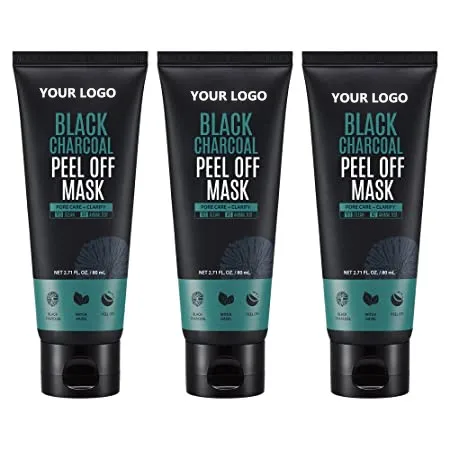 Уход за кожей, очищение лица и носа, уход за пор, черная маска для лица, крем, осветляющая, очищающая, угольная, черная маска для лица