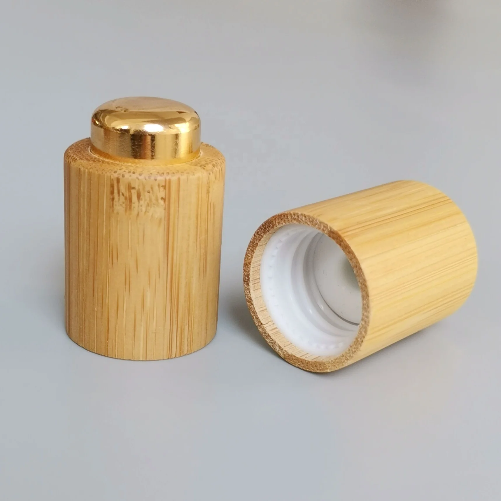 pressure dropper pipette 18 mm bamboo dropper cap gold bottom top with glass pipette for essential oil bottles