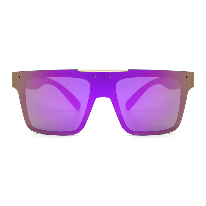 China sunglass manufacturers one piece oversized plastic detachable interchangeable arm sunglasses