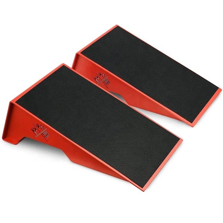 Wellshow Спортивное стальное приседать или танкетке Тяжелая атлетика наклонная доска платформы для повышения икры