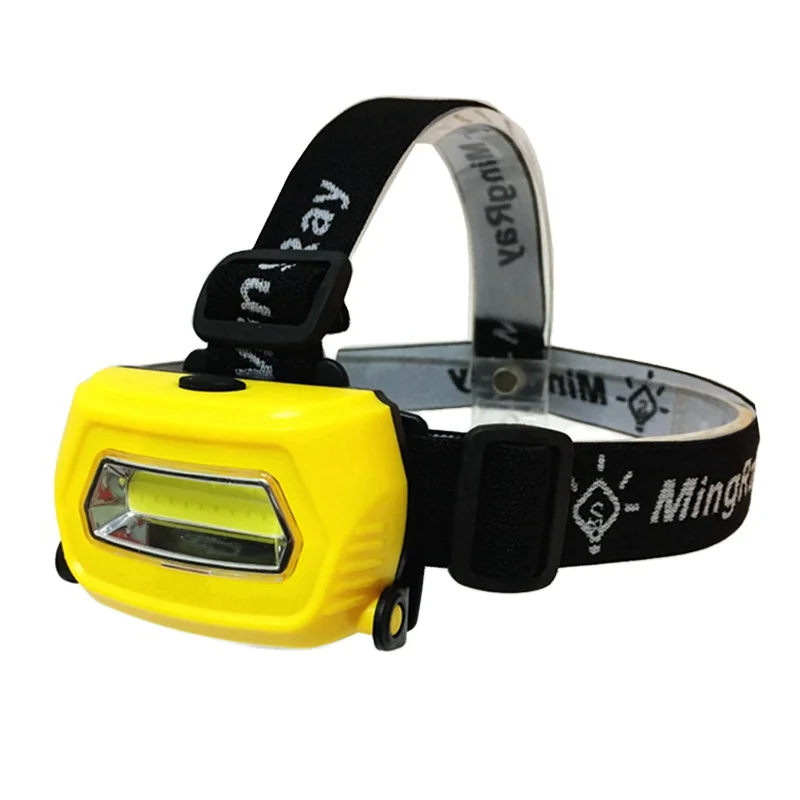 MingRay Hot sale low price plastic LED Headlamp AAA Battery 3 W COB Mini Headlight in stock fast dispatch Camping fishing