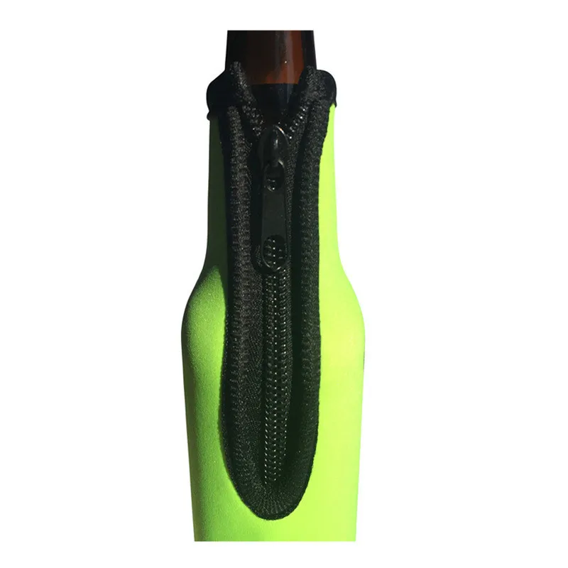 Custom Logo Design Neoprene 330ml Beer Glass Bottle Insulator Cooler Bag Cover