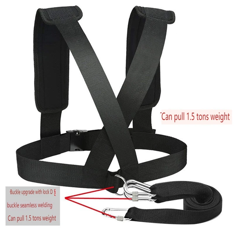 Fitness Sled Harness Workout Harness Exercise Speed Trainer with Pull Strap for Resistance Training