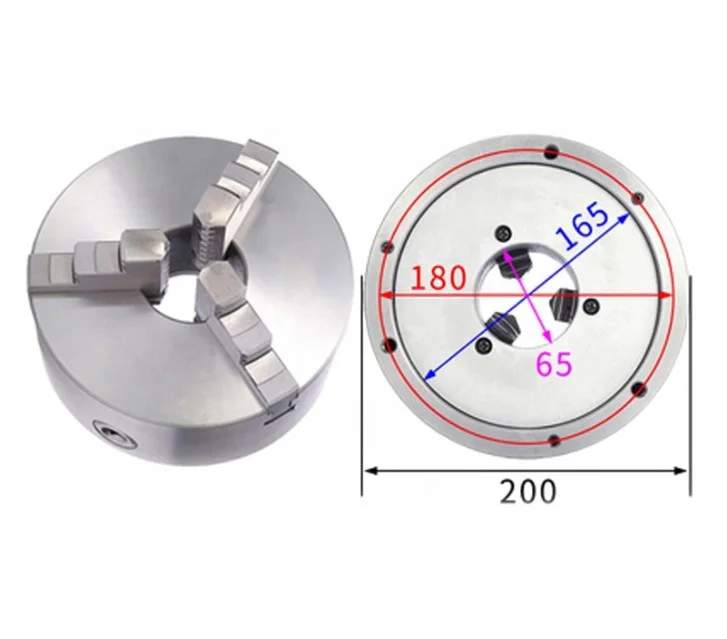 Manual Lathe Chucks 200mm 3 Jaw Self-Centering Chuck K11-200