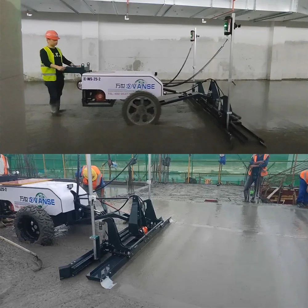 VANSE WS25-2 Gasoline Engine Concrete Laser Leveling Machine Self Leveling Concrete Laser Levelling Machine With Receiver